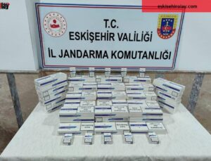 Jandarma ekiplerinden kaçak sigara operasyonu