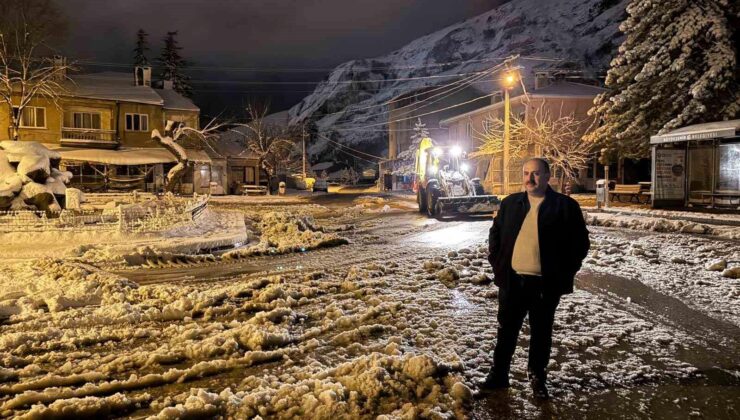 Belediye Başkanı Hamamcı’dan kar nöbeti