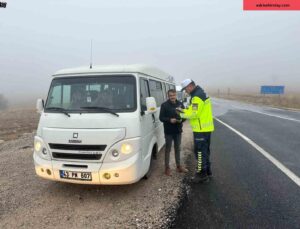 Kütahya’da okul servis araçlarına yönelik denetim