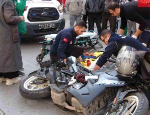 Yaralı halde yerde yatarken bile aklı motosikletindeydi