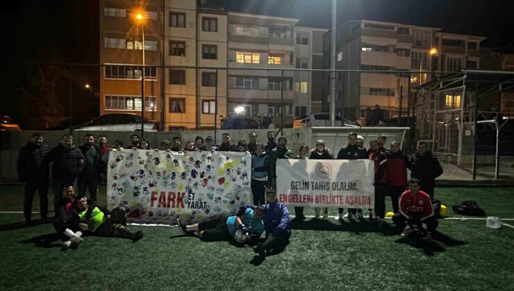 Özel gereksinimli çocuklar antrenmana çıktı